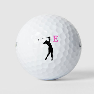 Balles De Golf Pink Personnalisé Monogramme Boules de golf
