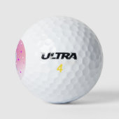 Balles De Golf Pink Sweet Modern white unicorn abstract art (Logo)