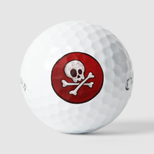 Balles De Golf Pirate Skull - Danger! Cadeau de Novelty Golfer