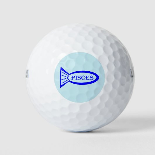 Balles De Golf Pisces Star ign Fish Golf Ball (Devant)