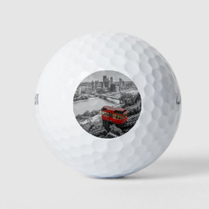 Balles De Golf Pittsburgh Steel City Skyline Incline Photographie
