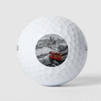Balles De Golf Pittsburgh Steel City Skyline Incline Photographie