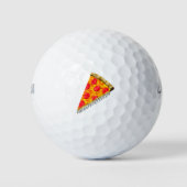 Balles De Golf Pizza Slice Vintage (Devant)