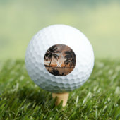 Balles De Golf Plage tropicale Sunset Palms Nature (T-shirt Insitu)