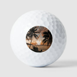 Balles De Golf Plage tropicale Sunset Palms Nature