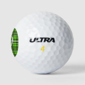 Balles De Golf Plaid vert grenouille - Nombreuses nuances de vert (Logo)