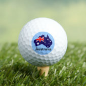 Balles De Golf Plan et drapeau de l'Australie (T-shirt Insitu)