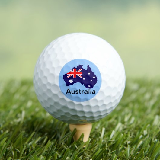 Balles De Golf Plan et drapeau de l'Australie (T-shirt Insitu)