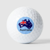 Balles De Golf Plan et drapeau de l'Australie (Recto)