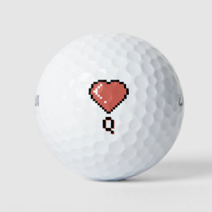 Balles De Golf Plan noir de la reine du coeur