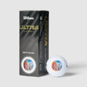 Balles De Golf planète graffiti (Emballage)