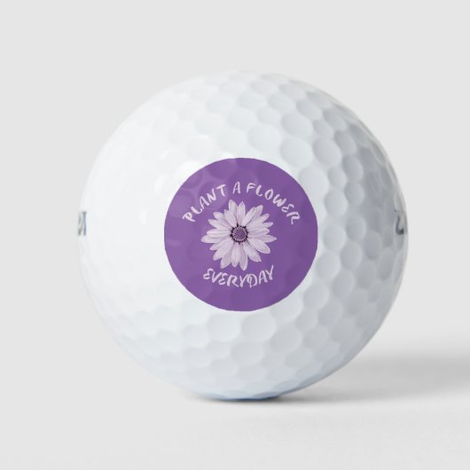 Balles De Golf Plante Une Fleur Tous Les Jours (Devant)