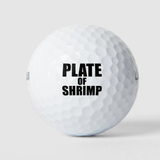 Balles De Golf Plaque de crevettes Nouveauté Drôle Nourriture Pla