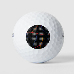 Balles De Golf Plaque et points de peinture rétro