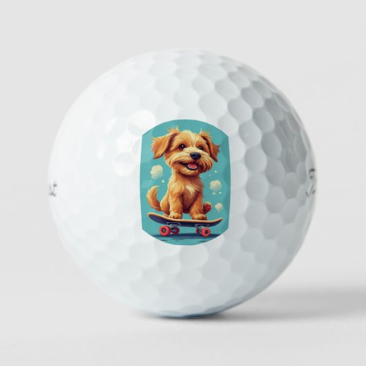 Balles De Golf Playful PuppyClassic Playing Cards (Recto)