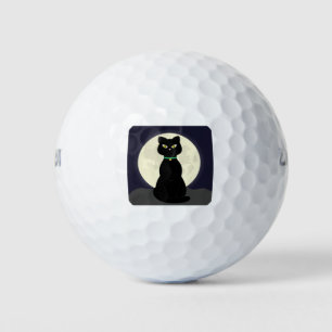 Balles De Golf Pleine lune Chat Lune de nuit Halloween Animal Mag