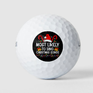 Balles De Golf Plus susceptible de chanter des chants de Noël