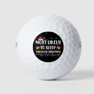 Balles De Golf Plus Susceptible de Dormir Pendant Noël Familial X
