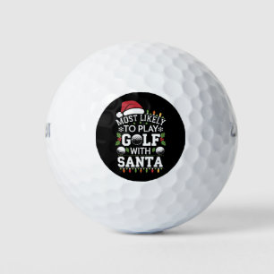 Balles De Golf Plus susceptible de jouer au golf avec le Père Noë