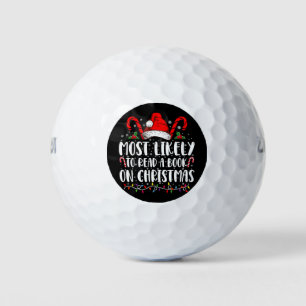 Balles De Golf Plus susceptible de lire un livre à Noël correspon