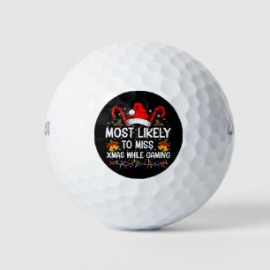 Balles De Golf Plus susceptible de rater Noël en jouant à Christm