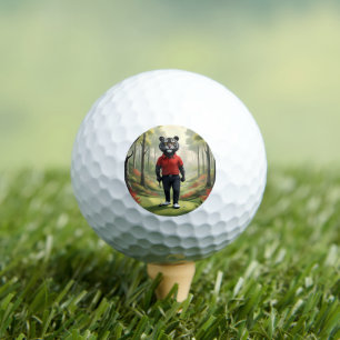Balles De Golf "Plutôt ! Un tigre noir jouant au golf dans les bo