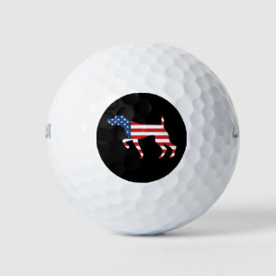 Balles De Golf Pointeur de chien Patriotique GSP