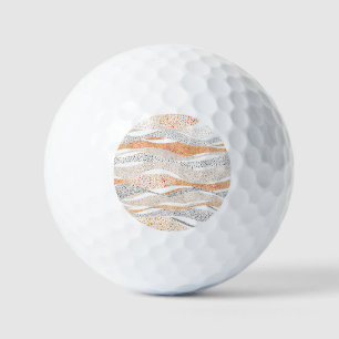 Balles De Golf Pointillisme Wavy Polka : Doux Doux Textile