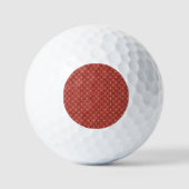 Balles De Golf Points Cercles rouges (Recto)