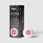 Balles De Golf Pois rouges et blancs (Emballage)