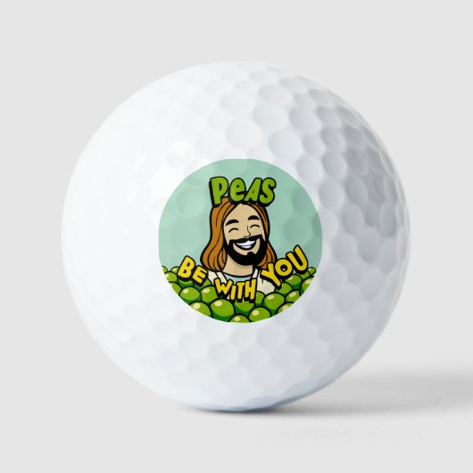 Balles De Golf Pois sois avec toi (Recto)