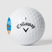 Balles De Golf Poisson et appât amoureux (Logo)
