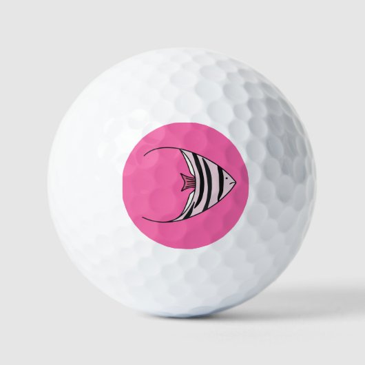 Balles De Golf Poisson rose mou (Recto)