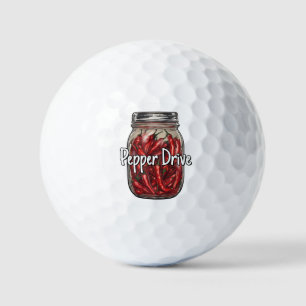 Balles De Golf Poivrons séchés Pot