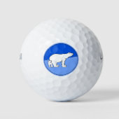 Balles De Golf Polar Bear Mom and Cub Peinture - Wildlife Art (Devant)