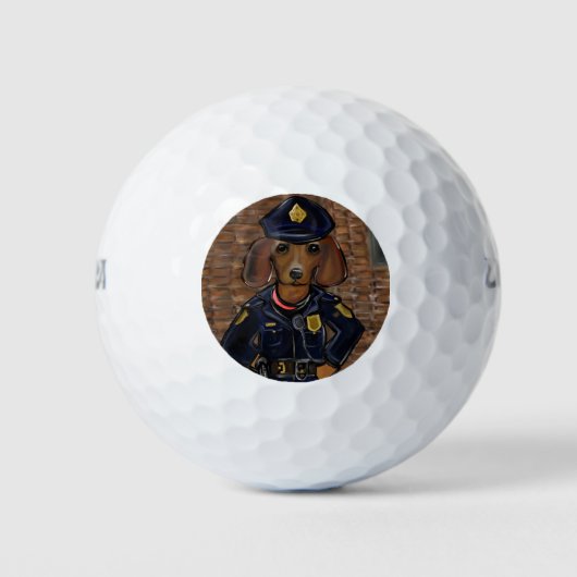 Balles De Golf Police Doxie (Devant)