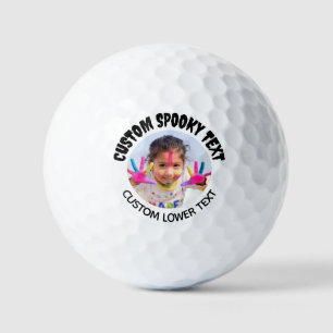 Balles De Golf Police Éffrayante personnalisée Fun Texte photo Bo
