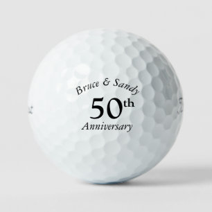 Balles De Golf Police noir chic et élégant pour anniversaire pers