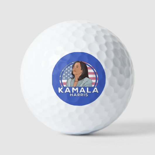 Balles De Golf Politique Kamala Harris (Recto)