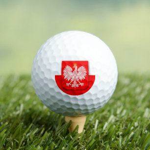 Balles De Golf Pologne Drapeau Polska Polonais Golfer Voyage Euro