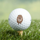Balles De Golf Pomeranian Dog (T-shirt Insitu)