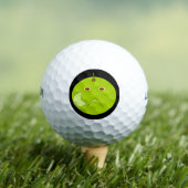 Balles De Golf Pomme mal avec Scar Halloween Golf Ball (T-shirt Insitu)