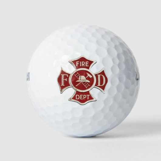 Balles De Golf Pompier (Devant)