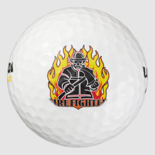 Balles De Golf Pompier Silhouette