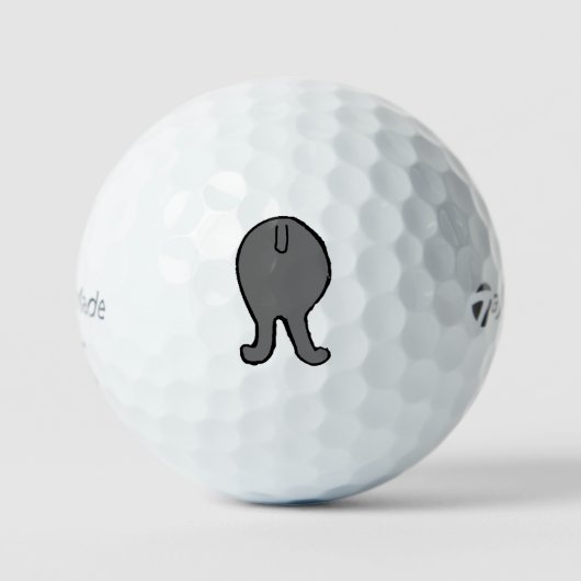 Balles De Golf poodle butt gray (Recto)