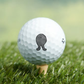 Balles De Golf poodle butt gray (T-shirt Insitu)