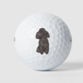 Balles De Golf Poodle noir (Devant)
