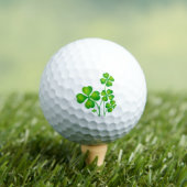 Balles De Golf Porte - clé Shamrock vert (T-shirt Insitu)