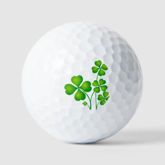 Balles De Golf Porte - clé Shamrock vert (Recto)
