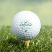 Balles De Golf Porte-clés rectangulaire «Being Awesome» (T-shirt Insitu)